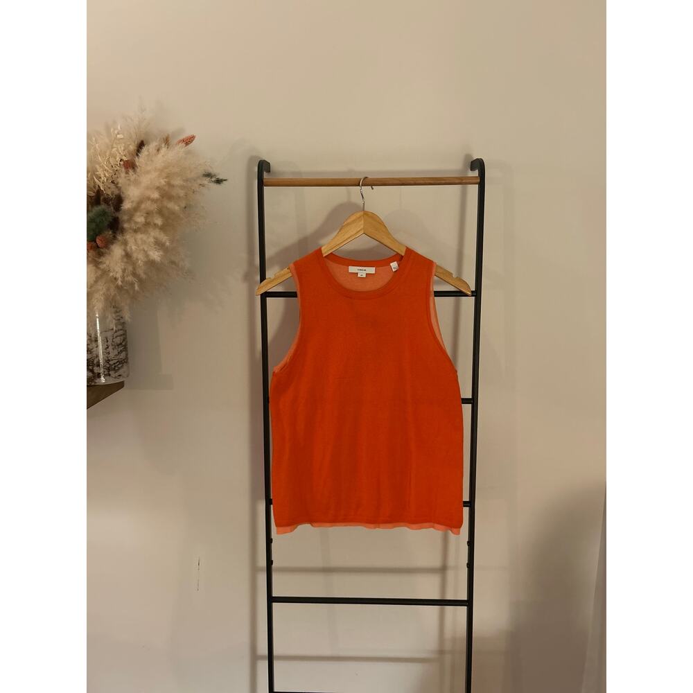 Vince Double Layer Shell Tank Coral Combo Small - Picture 6 of 9